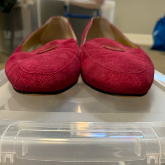 Red suede gucci loafers - Picture 3 of 8